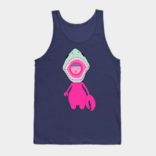 Sharkgirl in pink Tank Top